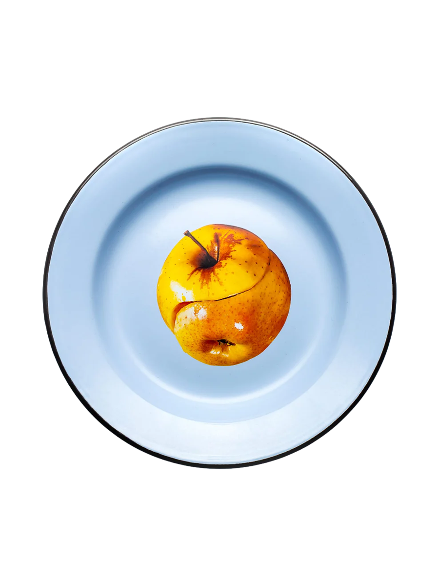 
Design Speiseteller „Toiletpaper Apple“ aus Emaille