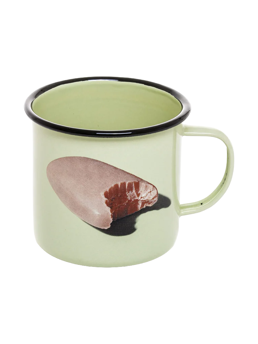
Design Becher „Toiletpaper Soap“ aus Emaille