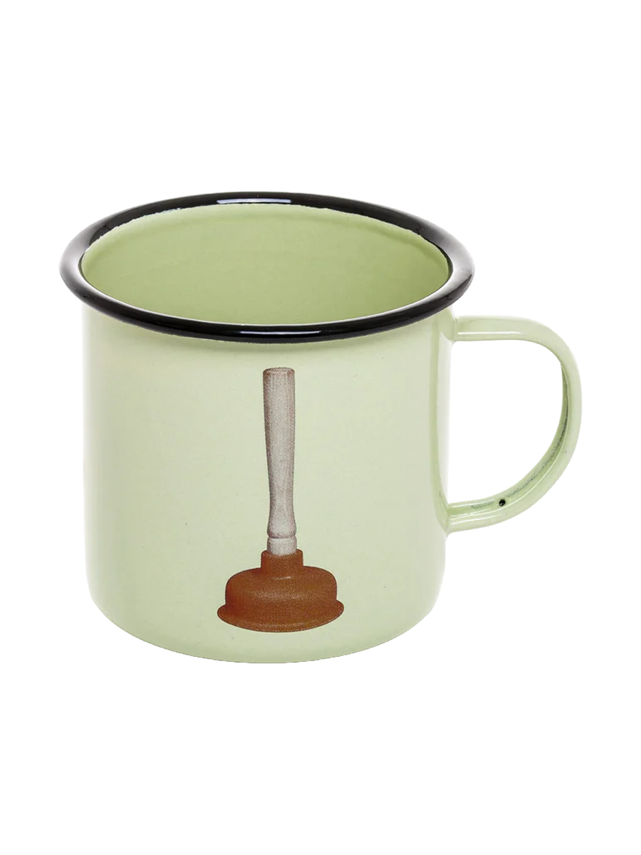 
Design Becher „Toiletpaper Pungler“ aus Emaille