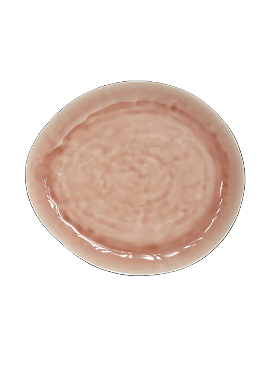 
Oval Charger Plate "Laguna Old Rose" 32.5 x 28.5 cm