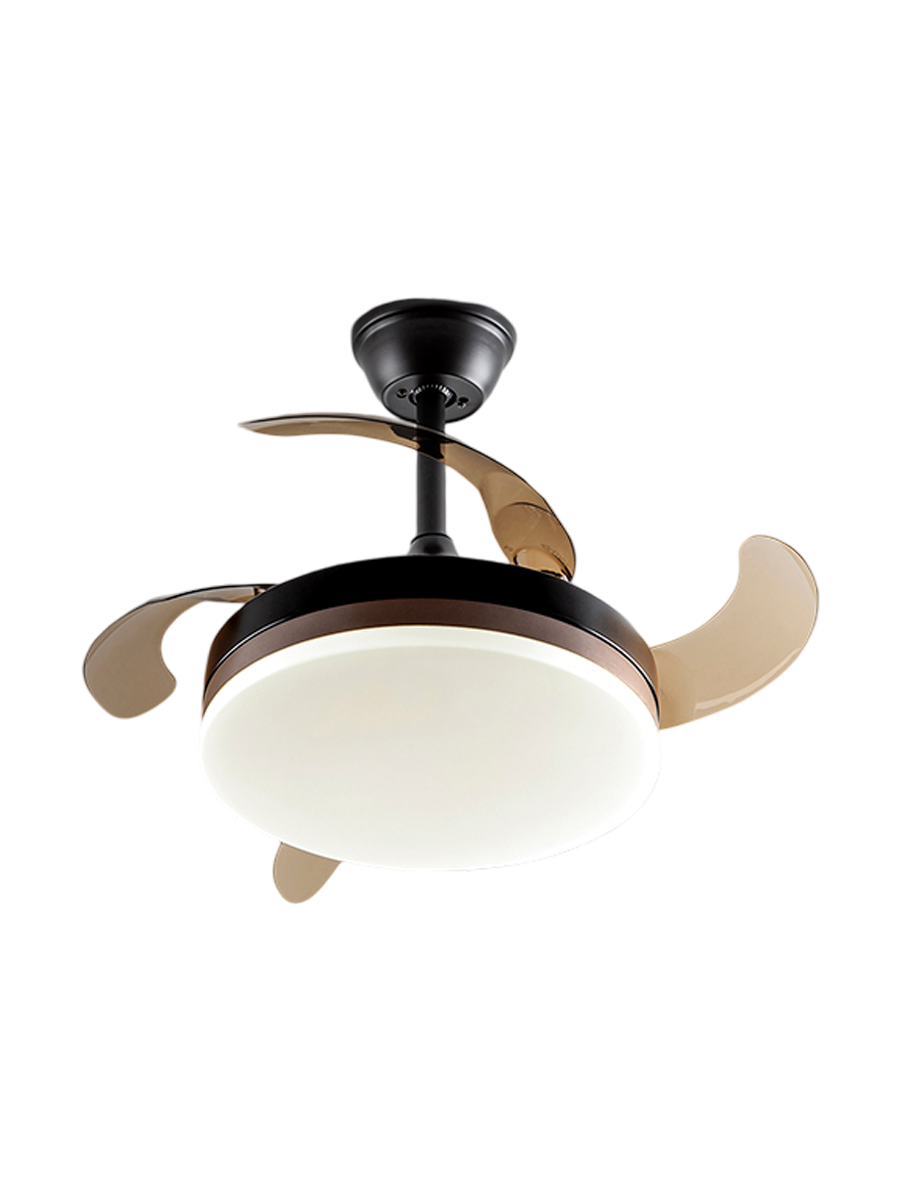 
High-quality ceiling fan & LED ceiling light “Vento” with remote control