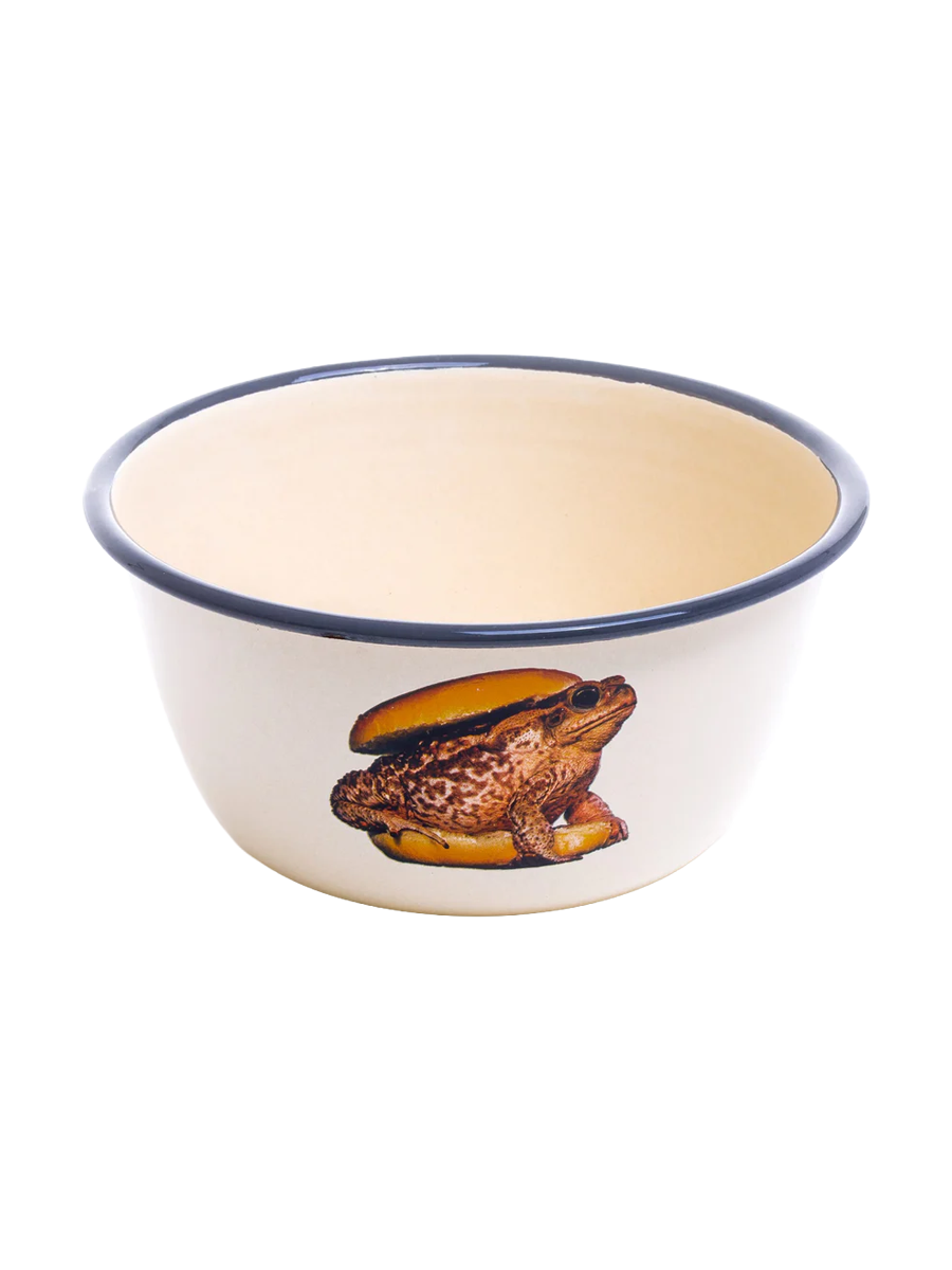 
Ciotola di design „Toiletpaper Toad“ in smalto