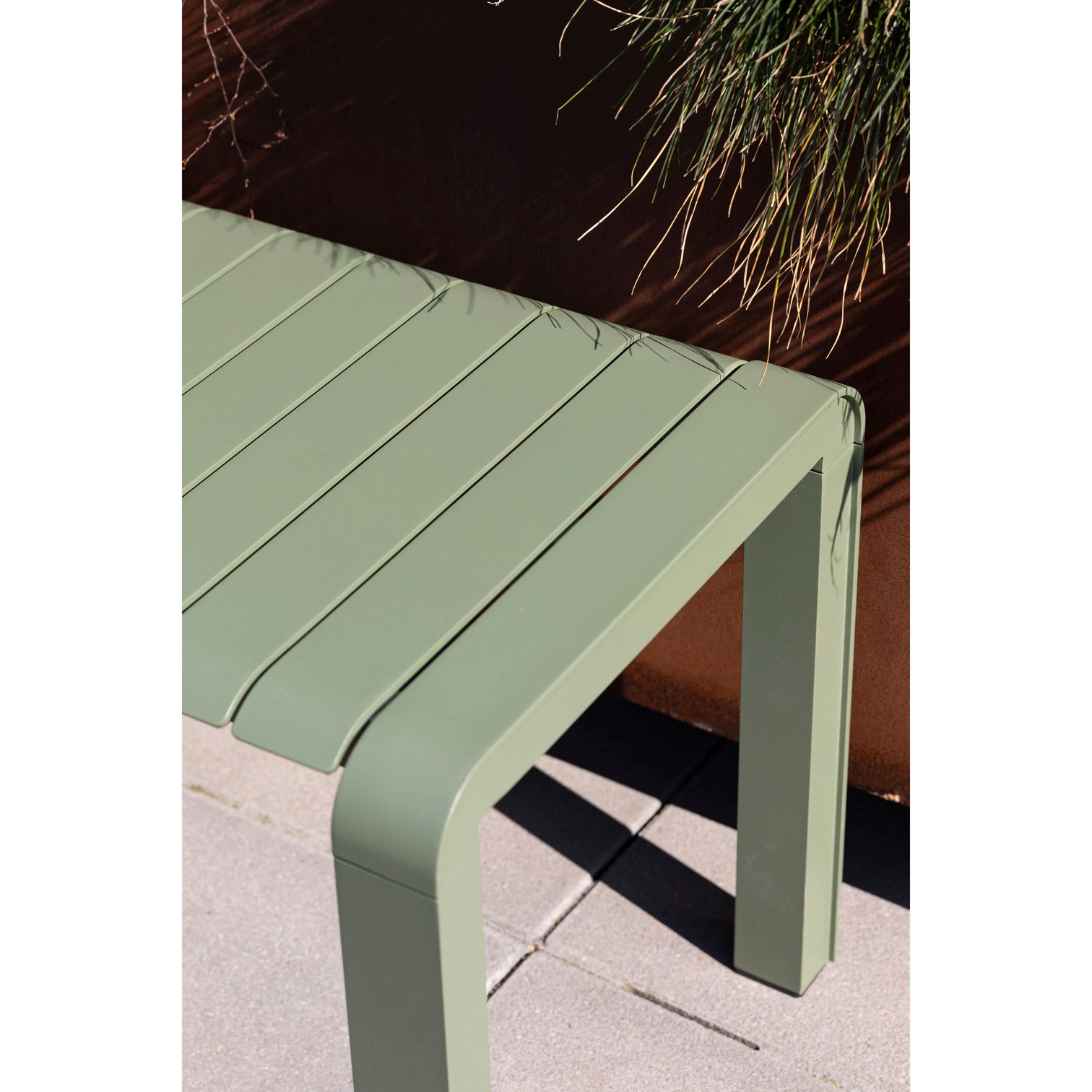 
Banc de jardin design « Vondel », différentes tailles - Vert / 175 x 45 cm