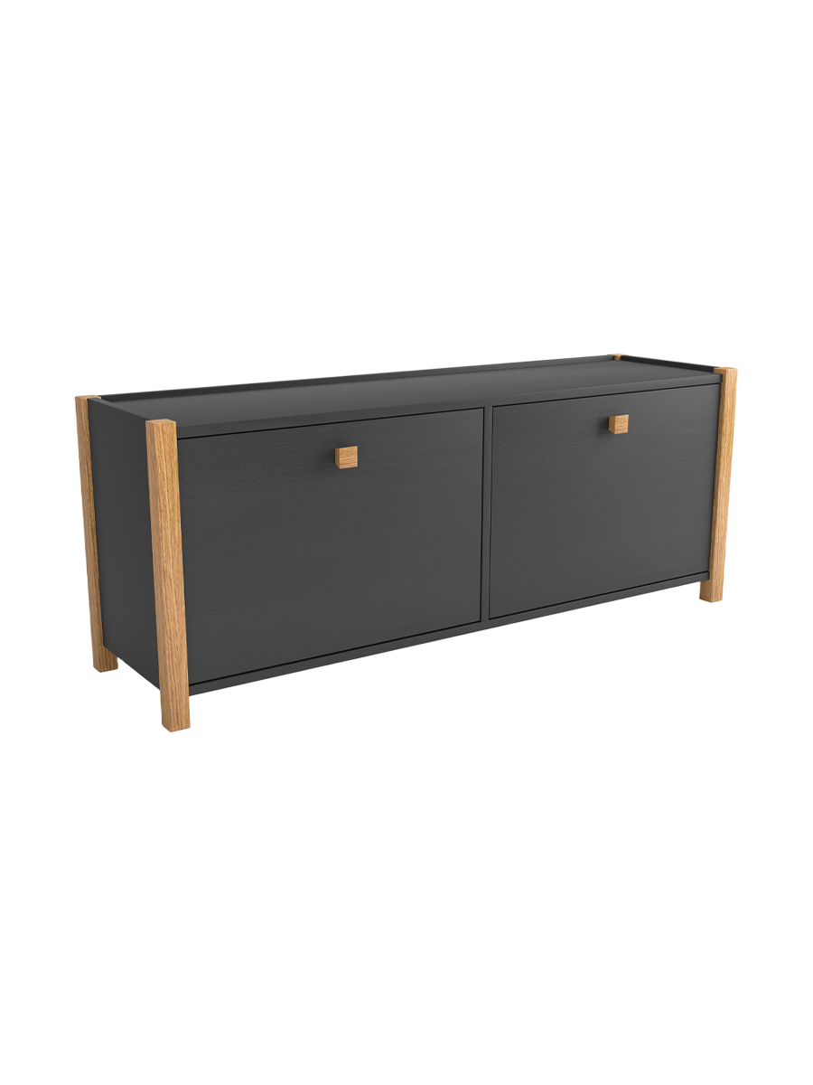 
Modern Shoe Cabinet and Bench "Hannover" 2-door