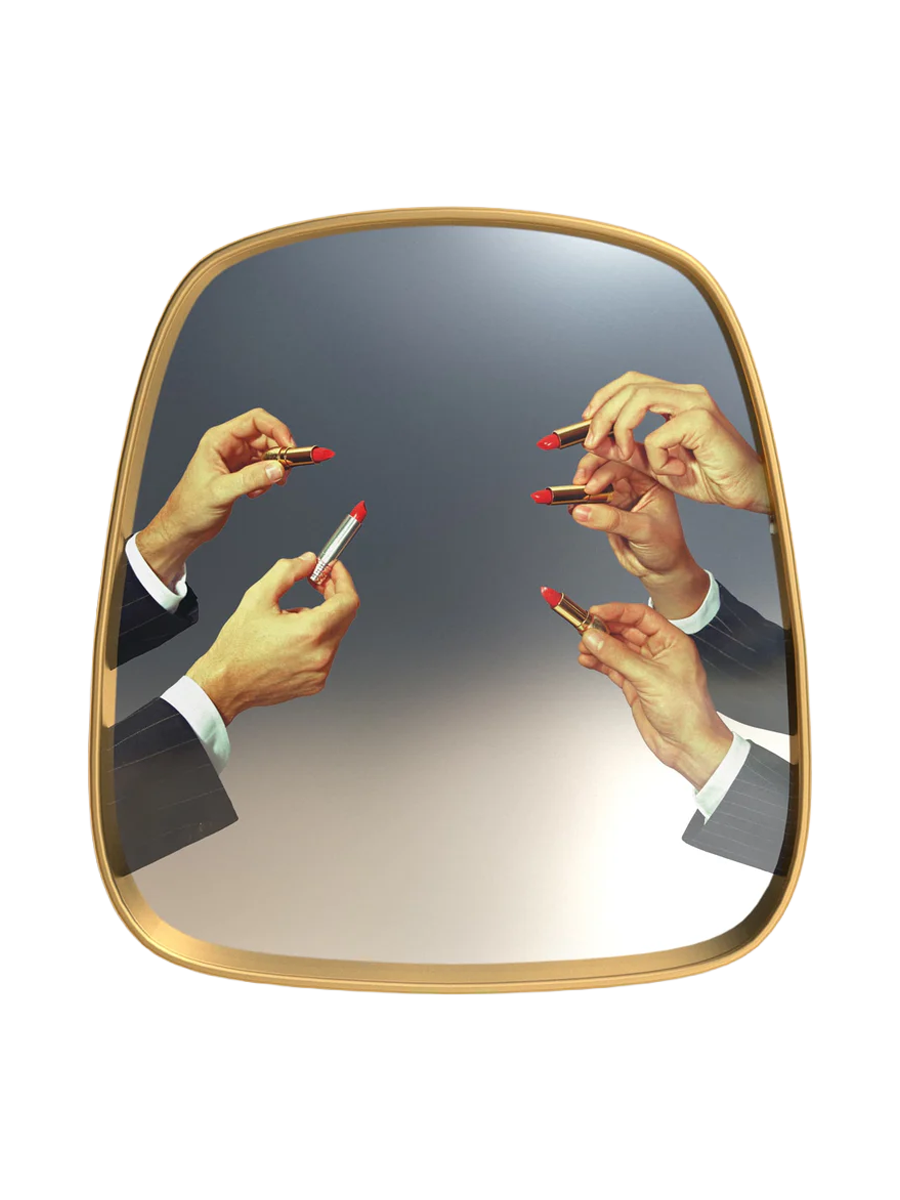 
Miroir mural design « Toiletpaper Lipsticks » - 54 x 59 cm