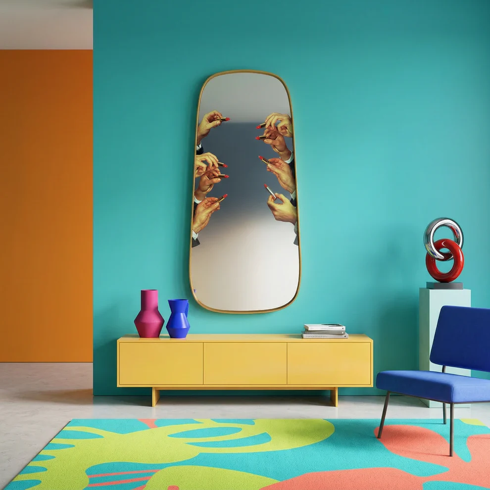 
Miroir mural design « Toiletpaper Lipsticks » - 62 x 140 cm