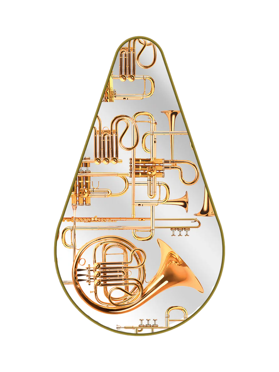 
"Toiletpaper Trumpets" Designer Wall Mirror