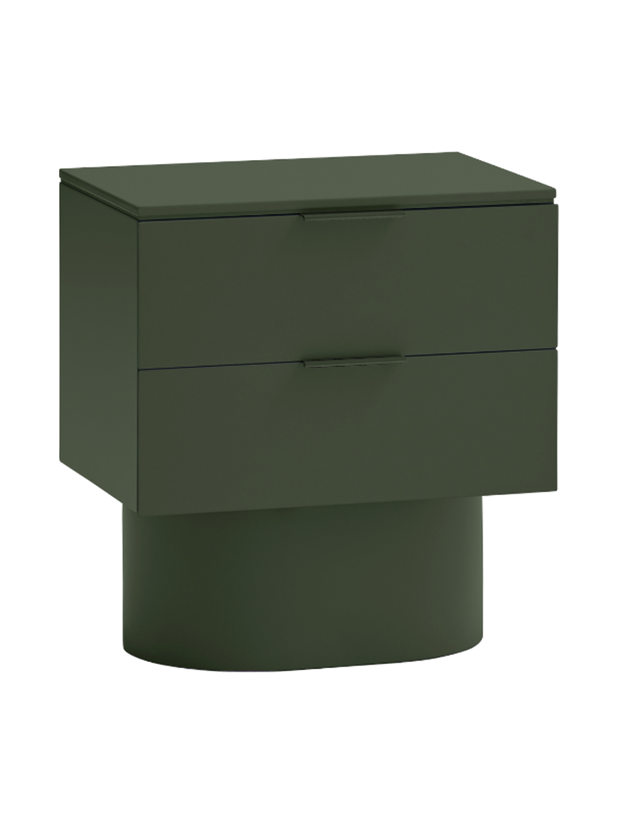 
Table d'appoint et de chevet design « Totem » - Vert
