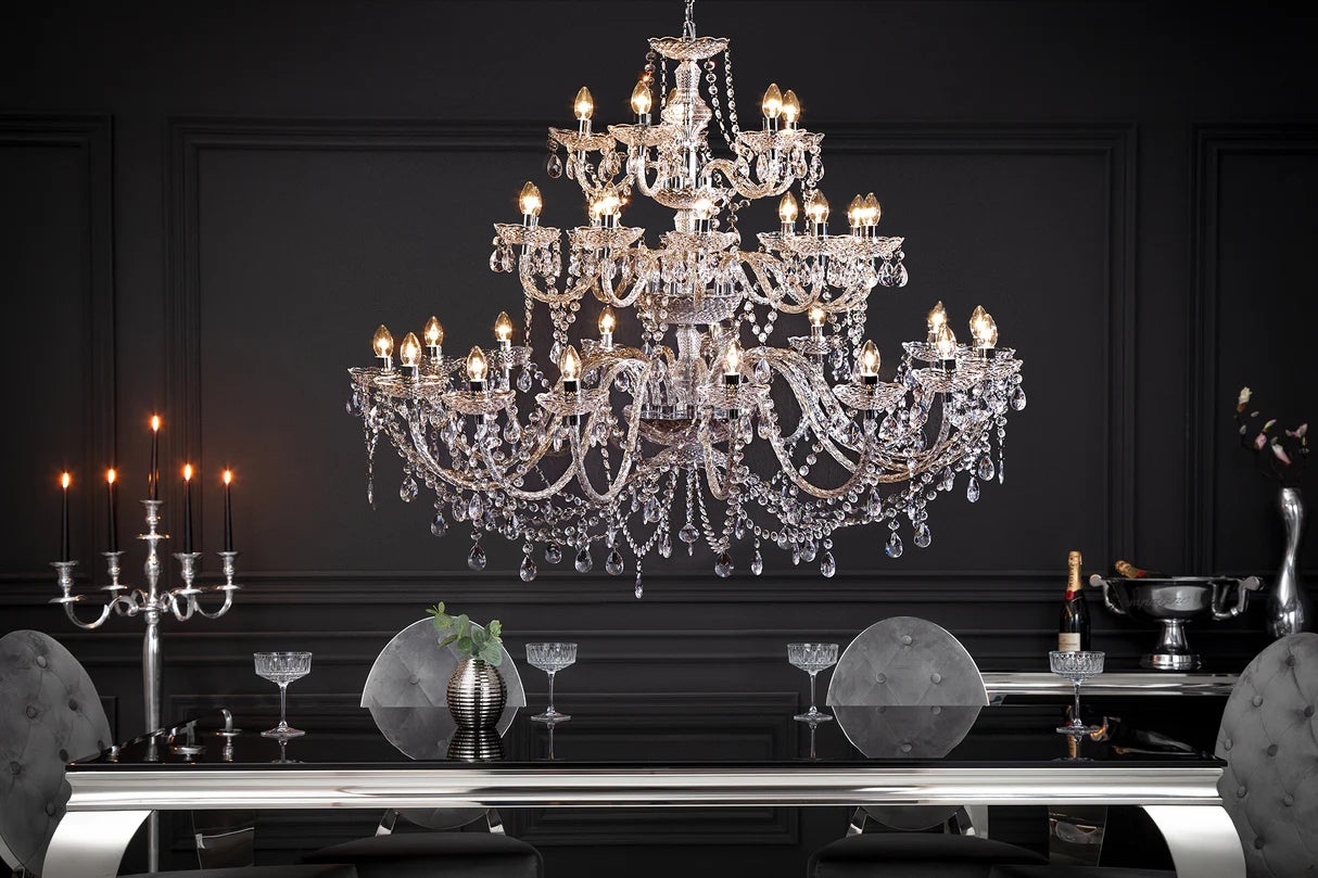 
Impressive "Diamonds" Chandelier, 30-light