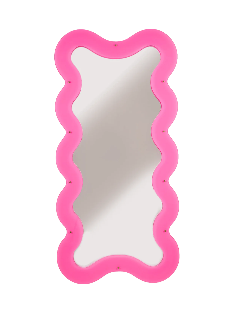 
Miroir mural design dimmable « Supercurve » avec éclairage LED - 185 x 90 cm