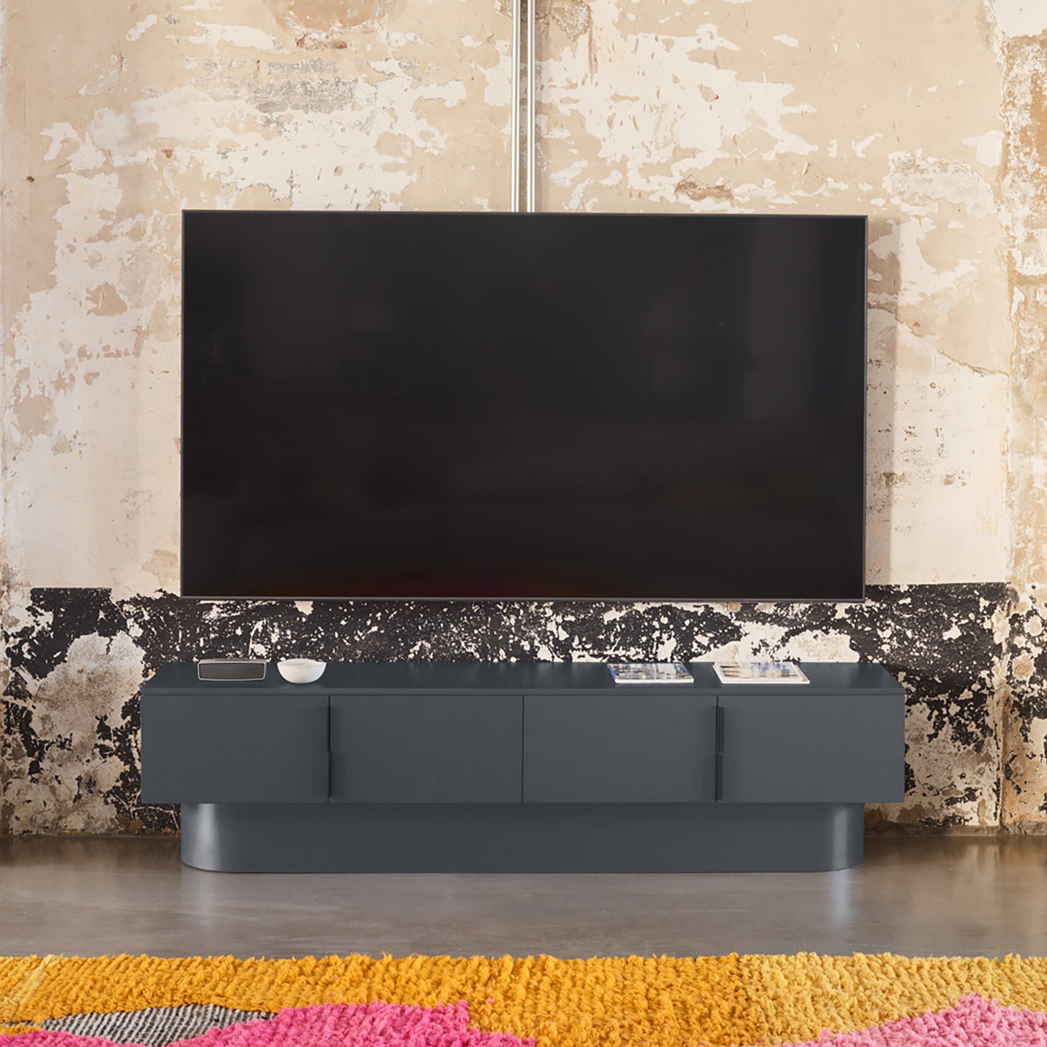
Grand meuble bas design « Totem » - Anthracite