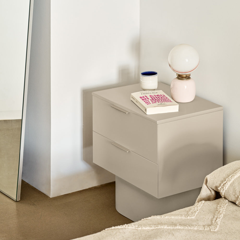 
Table d'appoint et de chevet design « Totem » - Sable
