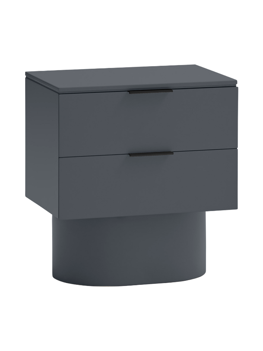 
Table d'appoint et de chevet design « Totem » - Anthracite