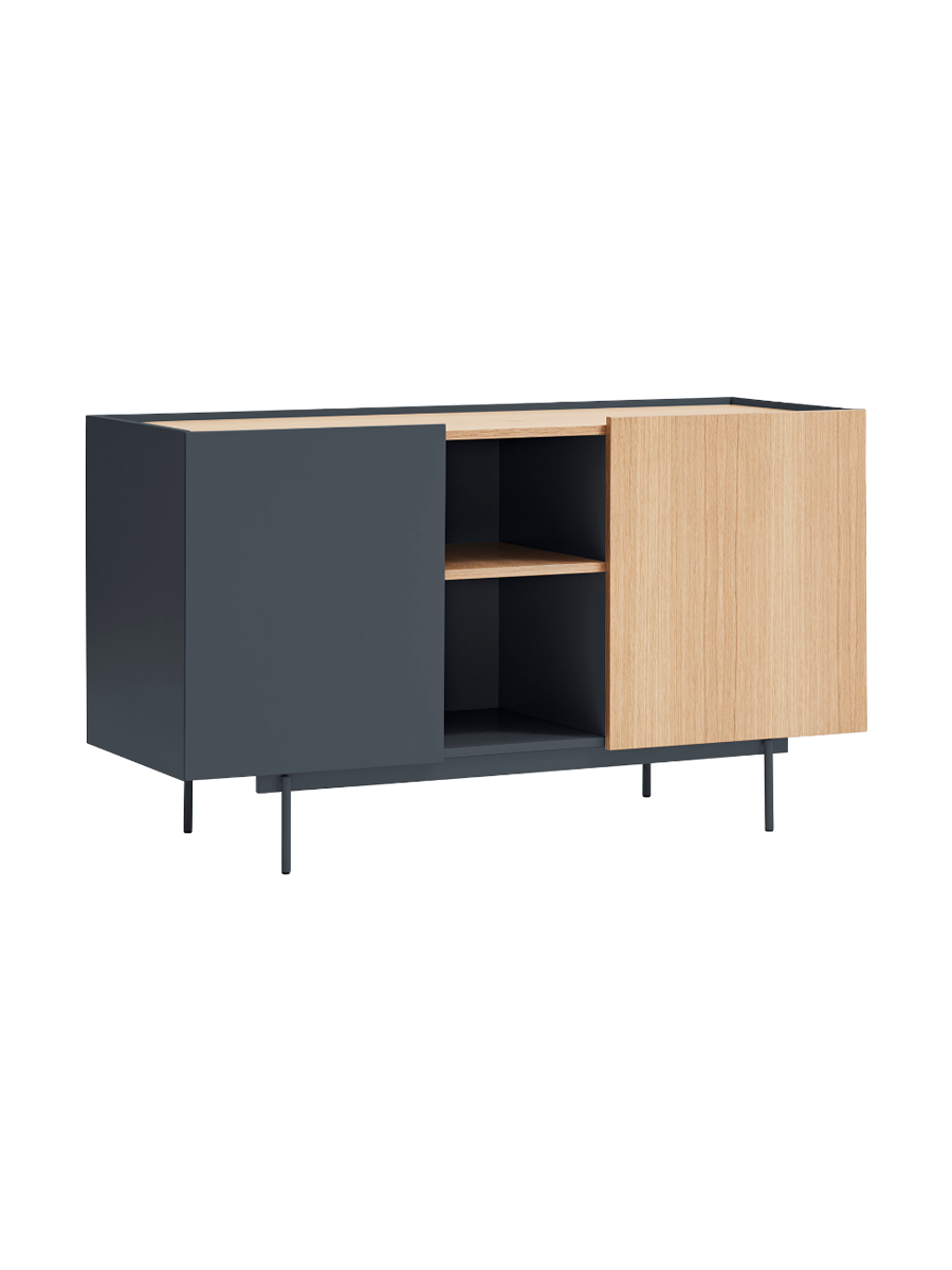 
Sideboard design « Otto » - Anthracite / Chêne