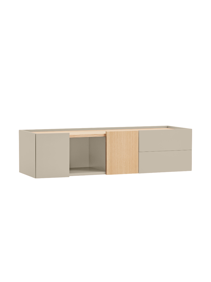
Design lowboard & wall console "Otto" - Sand / Oak