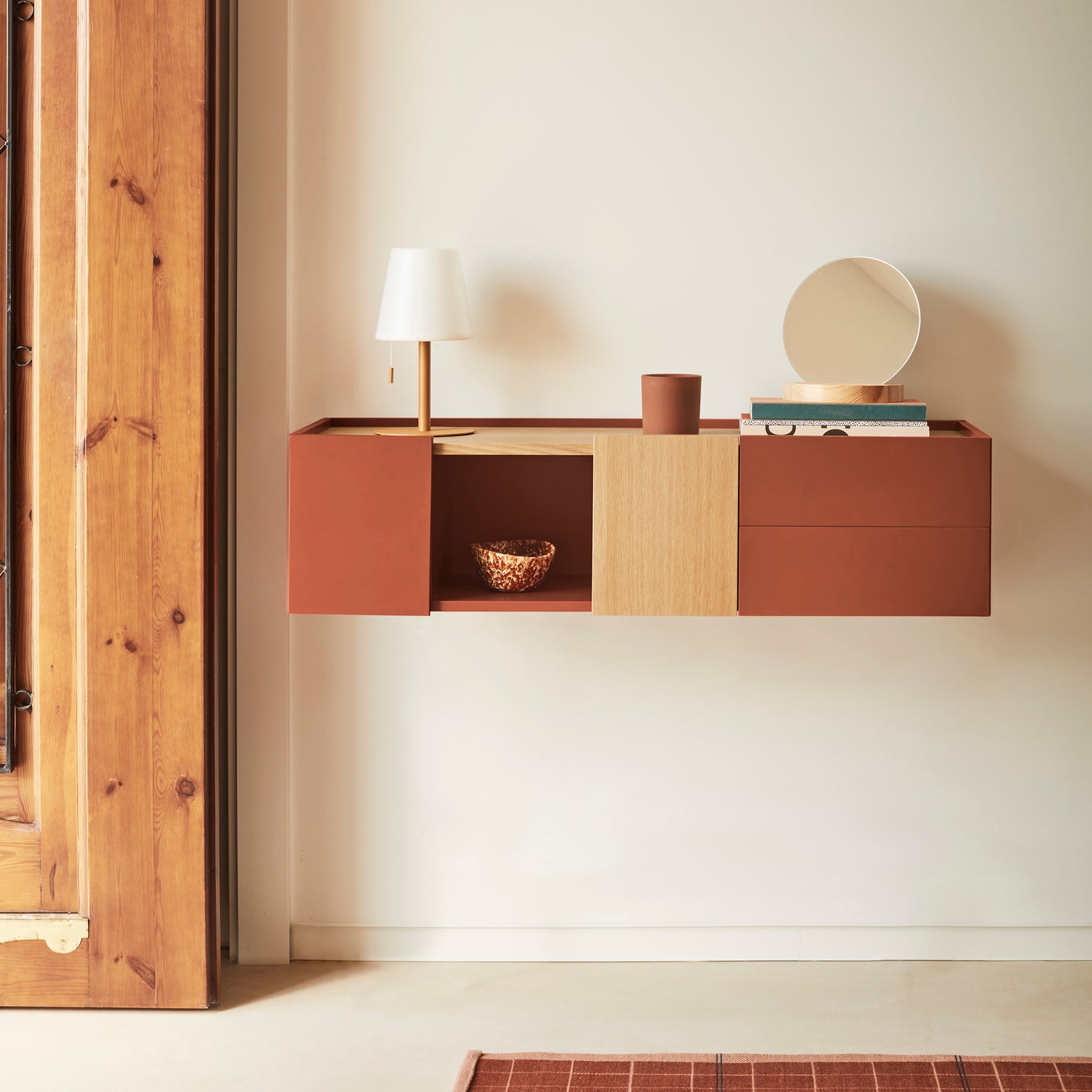 
Design lowboard & wall console "Otto" - Arkilla / Oak