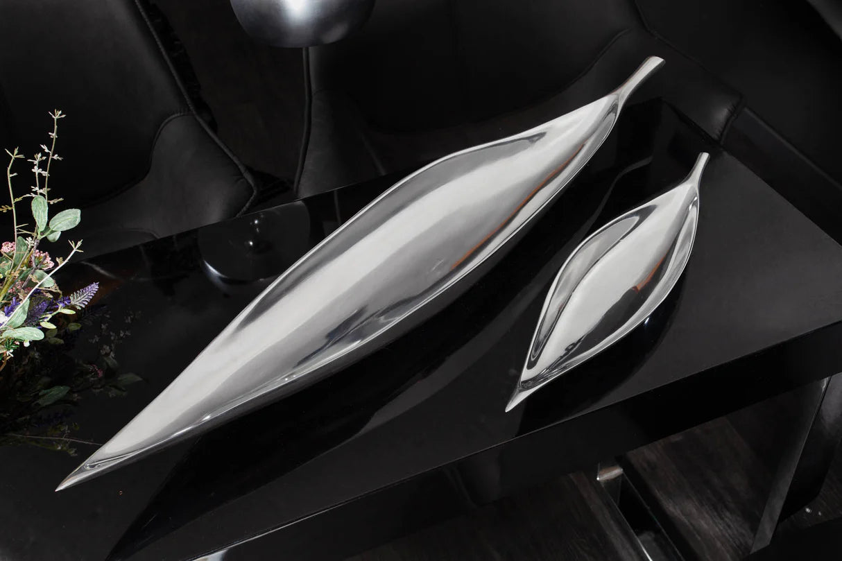 
Vasselle design « Silver Leaf » 41 x 10 cm