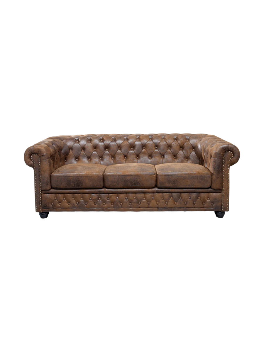 
3-seater Sofa "New Chesterfield" - Antique Brown