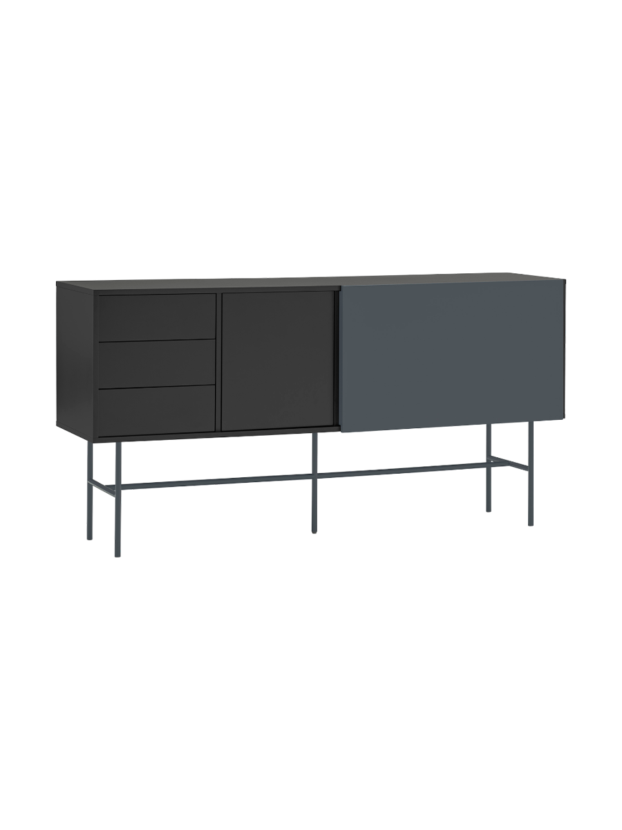 
Grand buffet design « Nube » - Noir / Anthracite