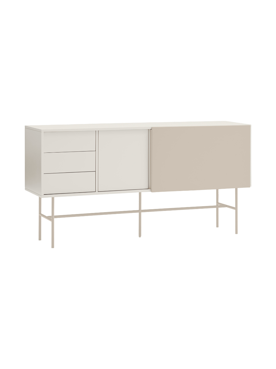 
Grand buffet design « Nube » - Crème / Sable