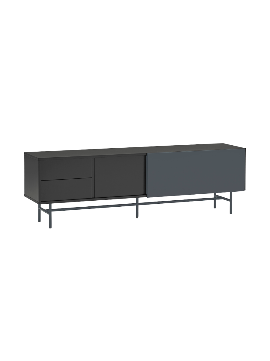 
Lowboard design « Nube » - Noir / Anthracite