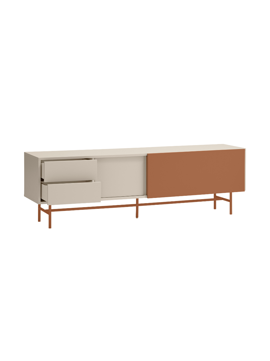 
Lowboard design « Nube » - Crème / Arkilla
