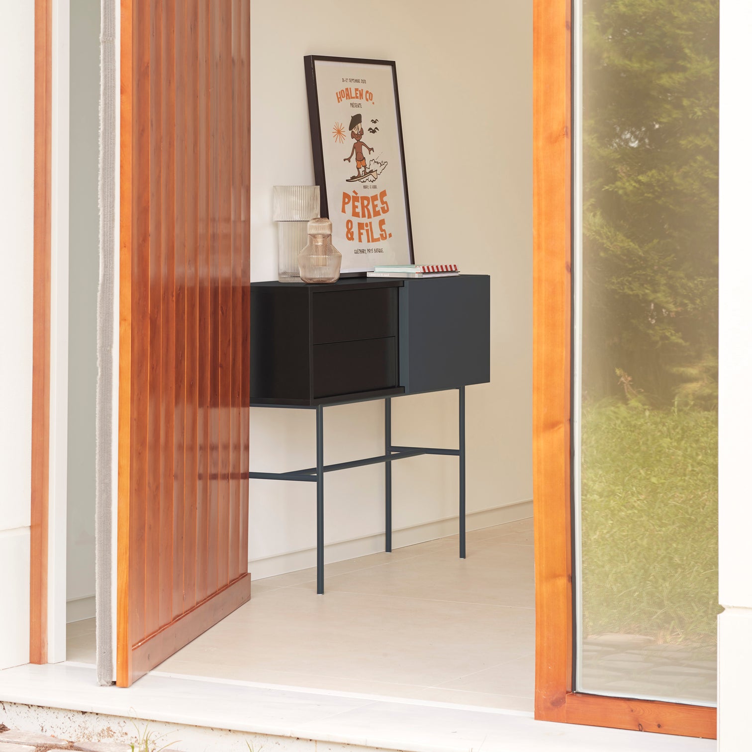 
Console design « Nube » - Noir / Anthracite