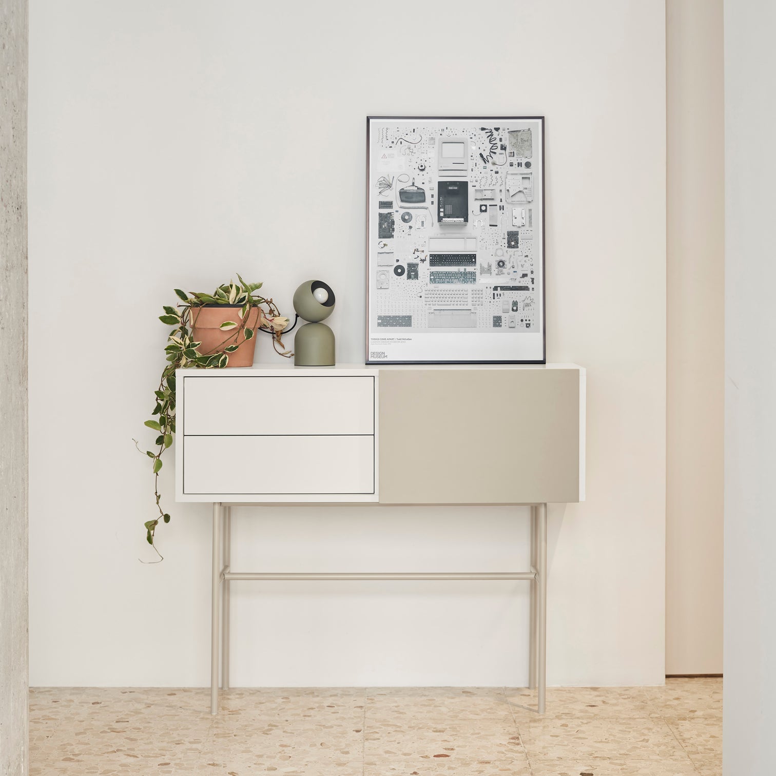 
Console design « Nube » - Crème / Sable