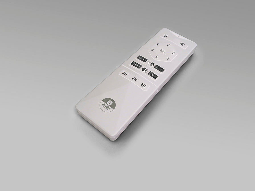 
Ventilateur de plafond haut de gamme et plafonnier LED « Herón » avec télécommande - Noir / Or