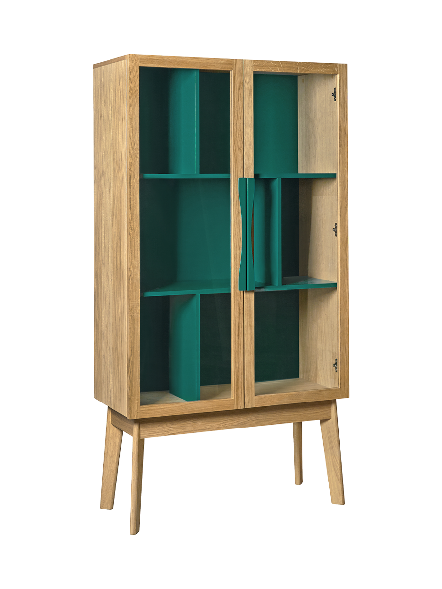 
Modern Display Cabinet "Avon" - Blue