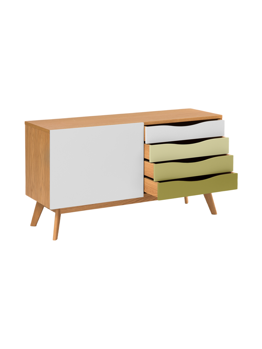 
Designer Sideboard "Avon" - Olive