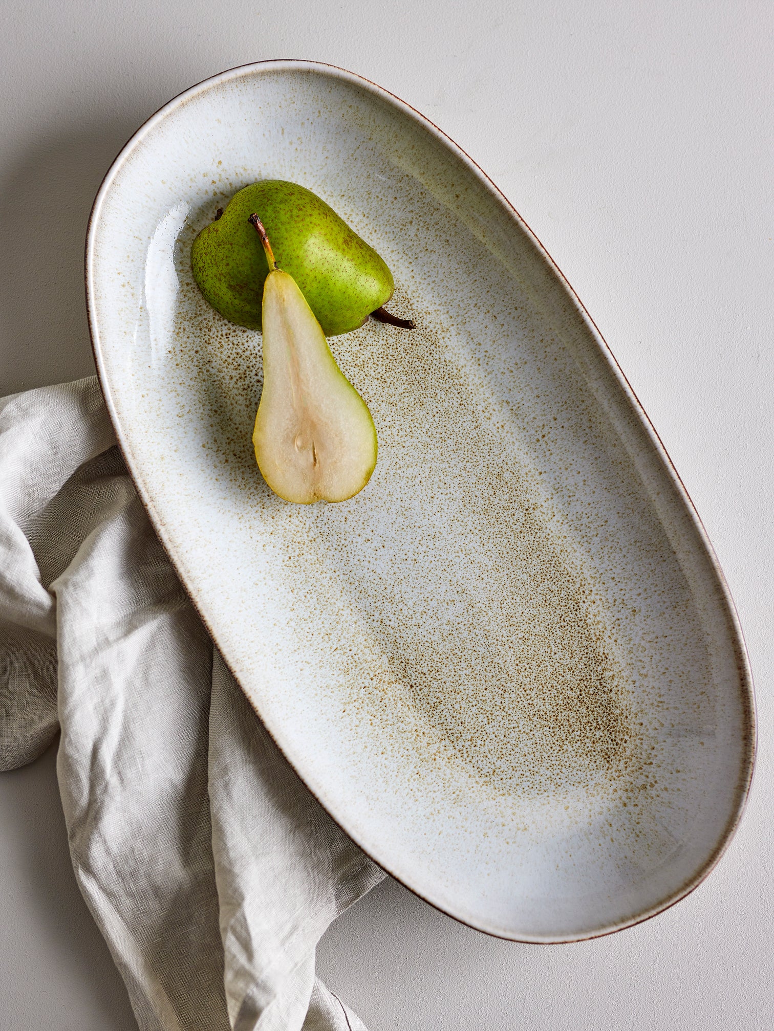 
Large, handcrafted "Sandrine" serving platter
