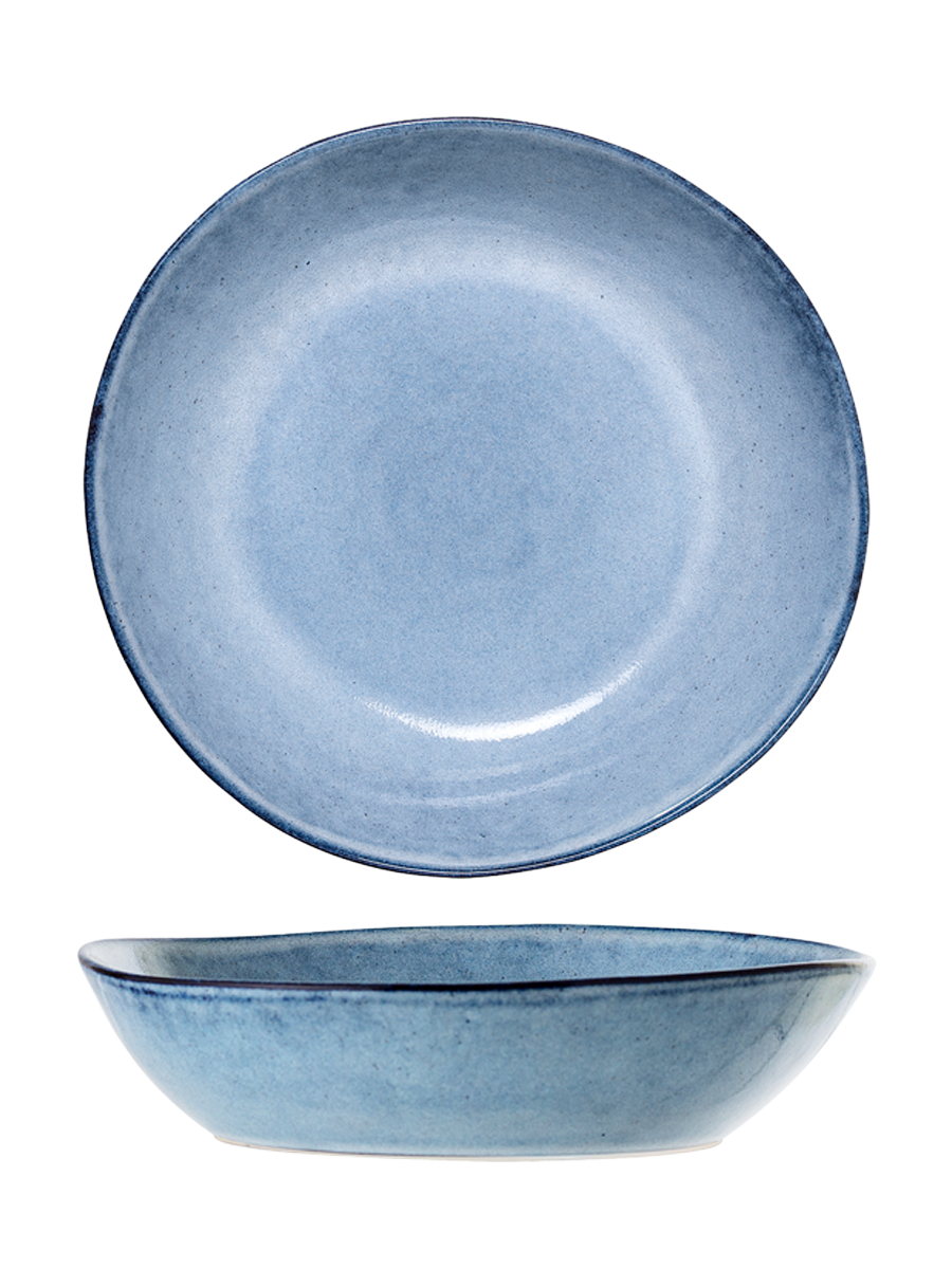 
Handmade soup plate "Sandrine" Ø 22 cm - Blue