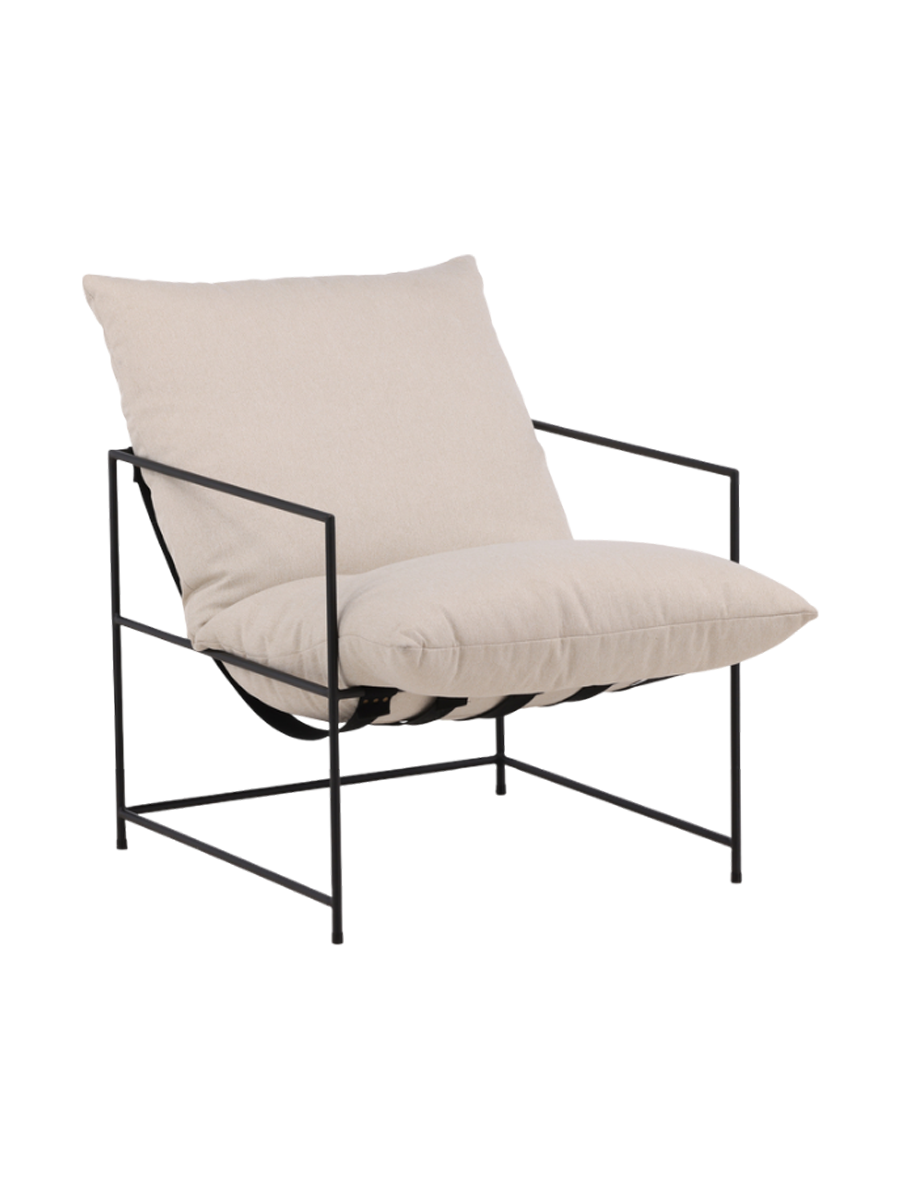 
Designer Armchair "Sedalia" - Linen Off White