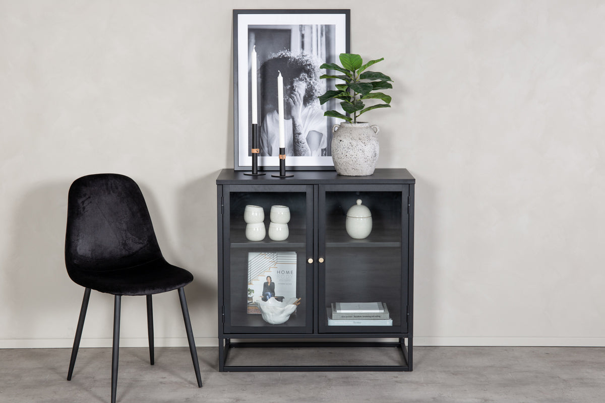 
Small display cabinet "Bakal" made of metal - Black