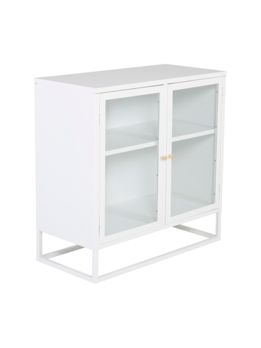 
Small display cabinet "Bakal" made of metal - White