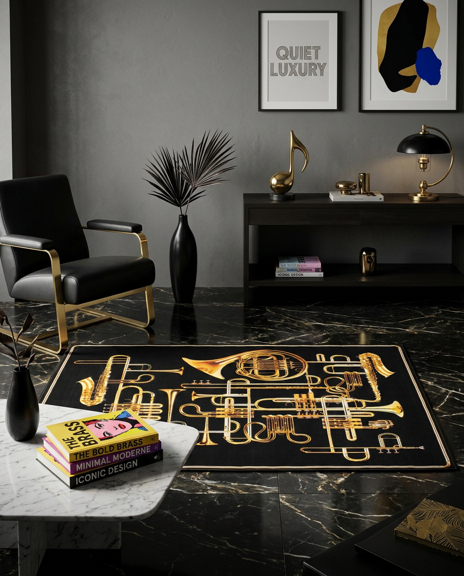 
Designer Rug "Toiletpaper Trumpets"