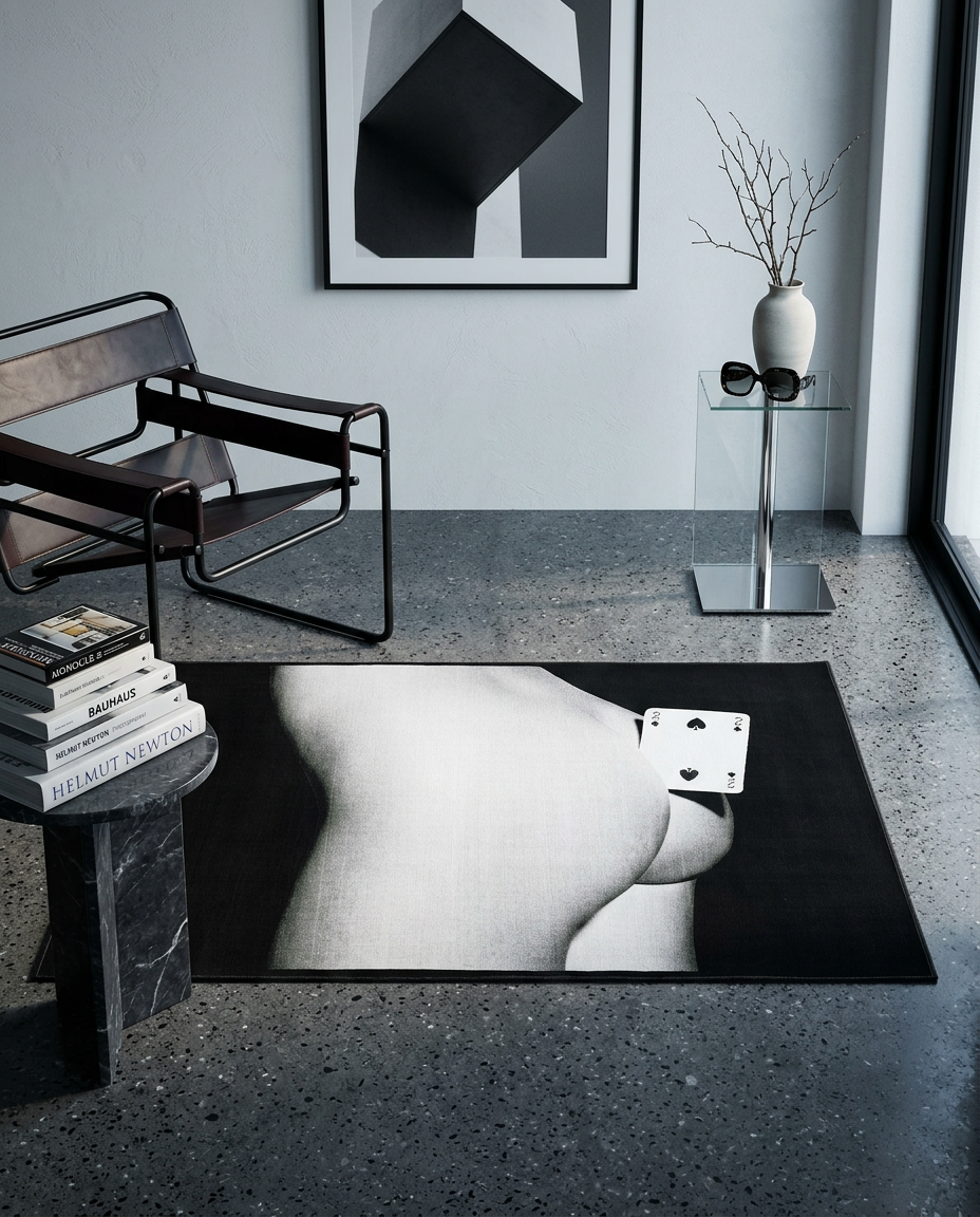 
Designer Rug "Toiletpaper Two of Spades"