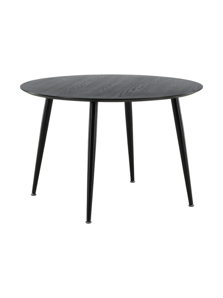 
Runder Esstisch „Dipp“ Ø 115 cm - Schwarz