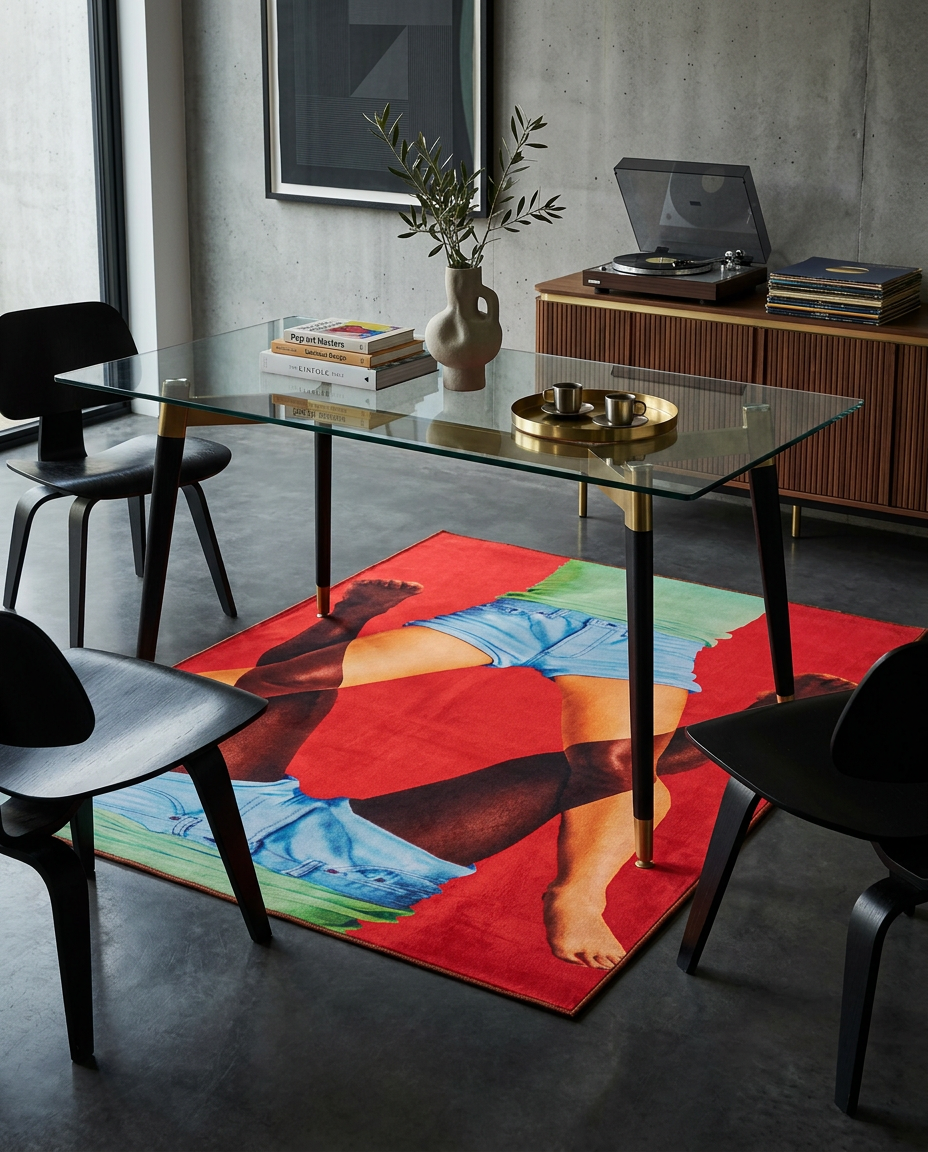 
Designer Rug "Toiletpaper Scissors"