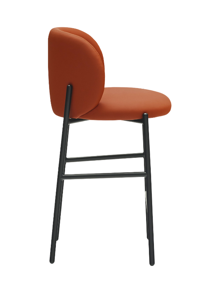 
Premium Barstuhl „Mogi“ - Kunstleder Terracotta / Sitzhöhe 65 cm