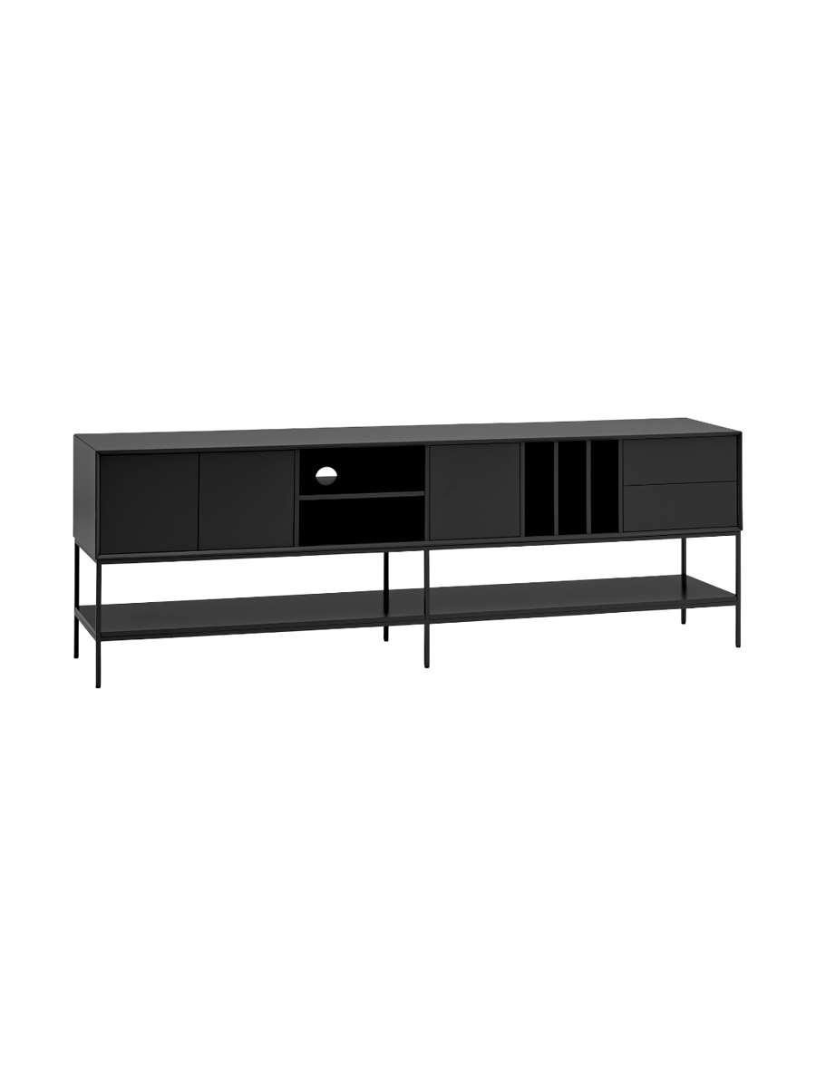 
Grand bahut design « Platt » - Noir