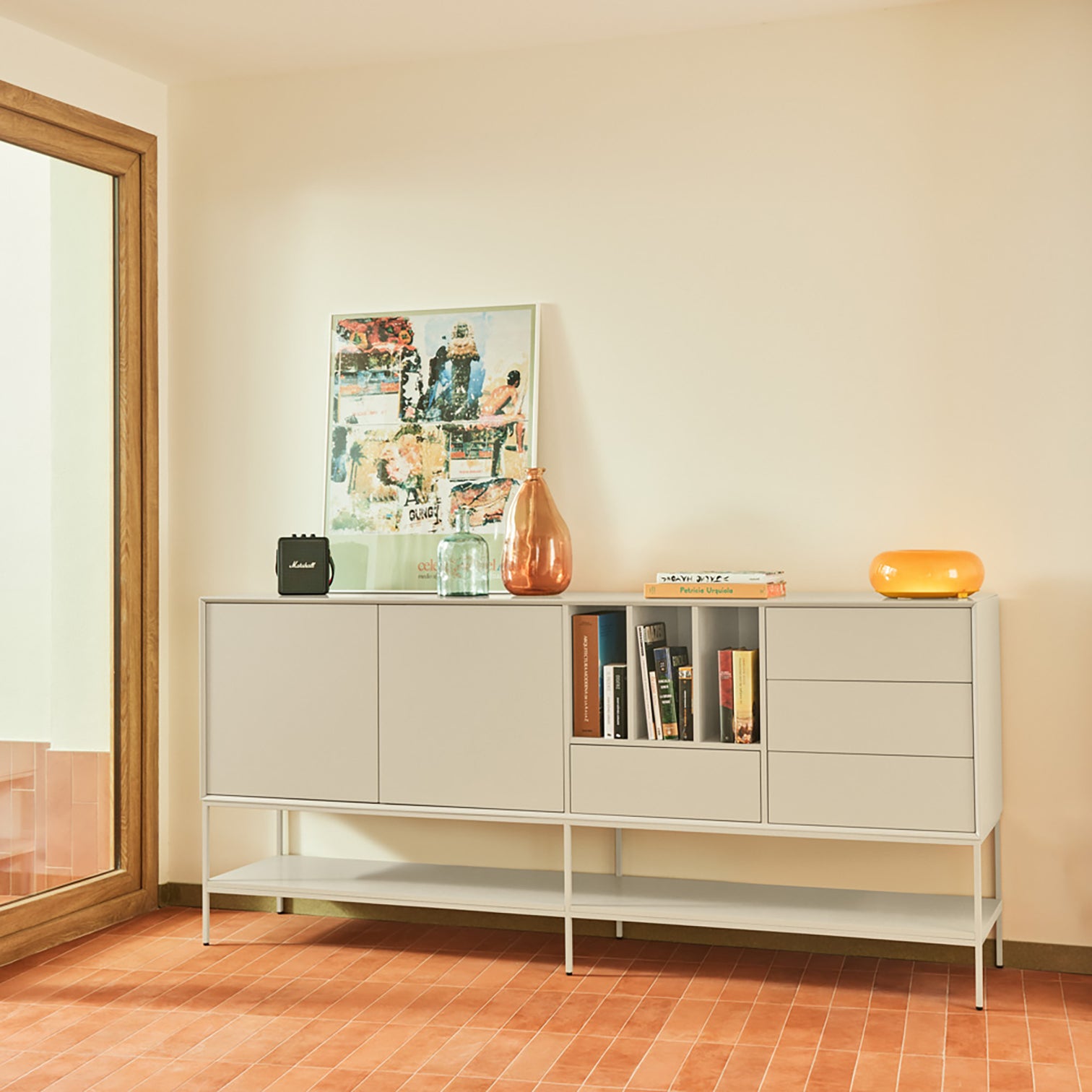 
Grand buffet design « Platt » - Sable
