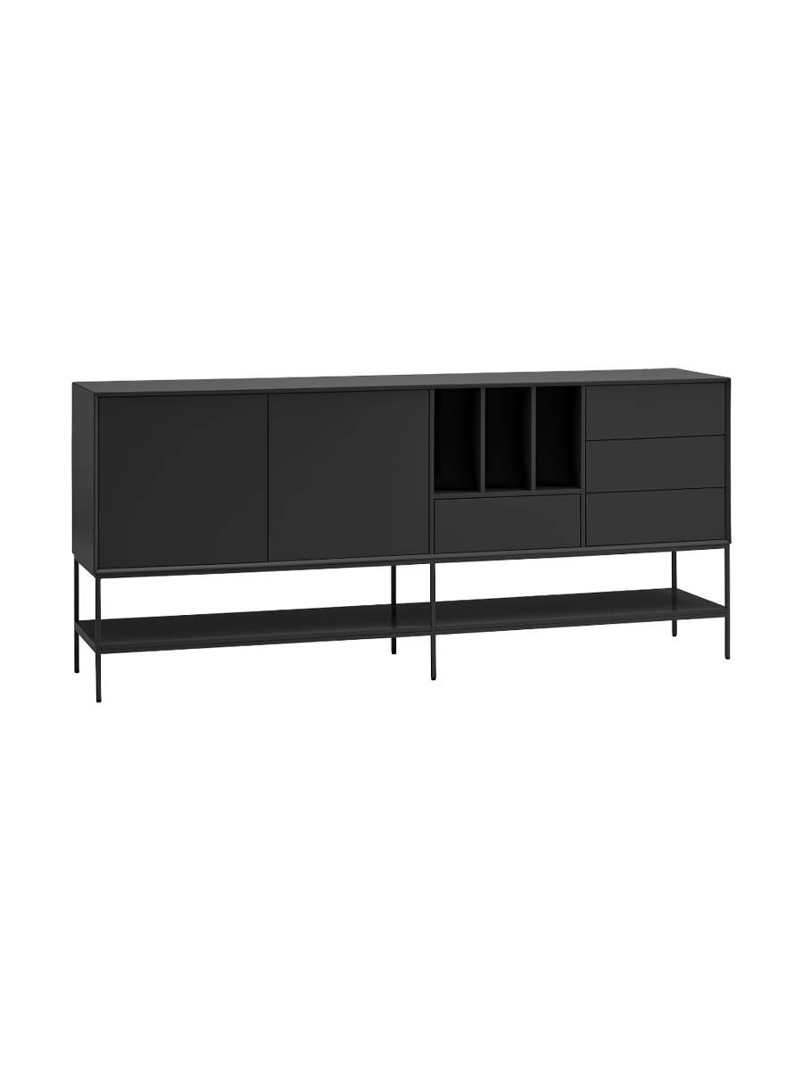 
Grand buffet design « Platt » - Noir
