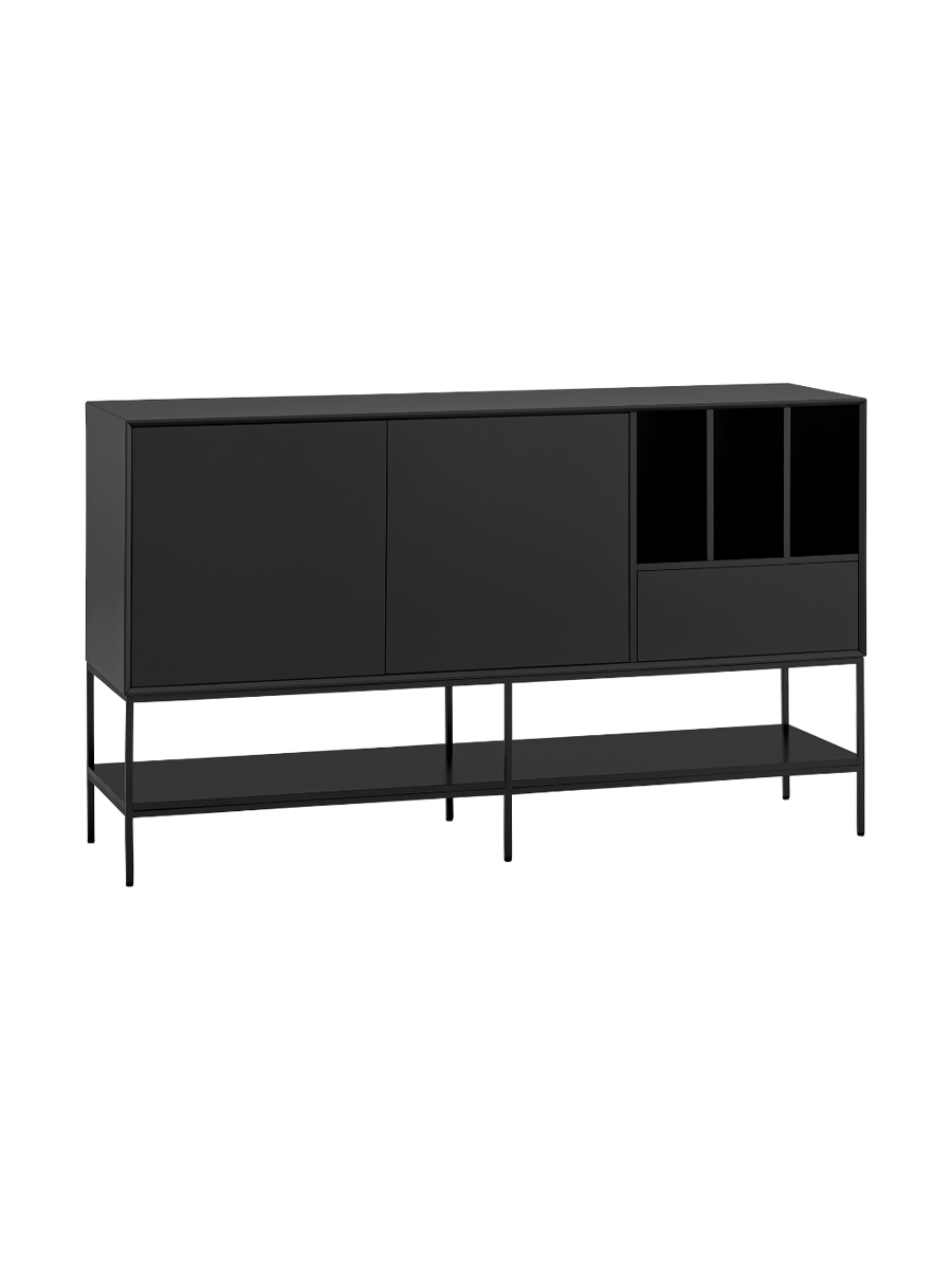 
Bahut design « Platt » - Noir