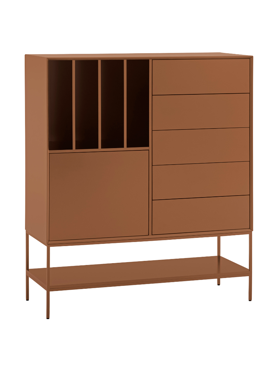 
Grand bahut design «Platt» - Argile