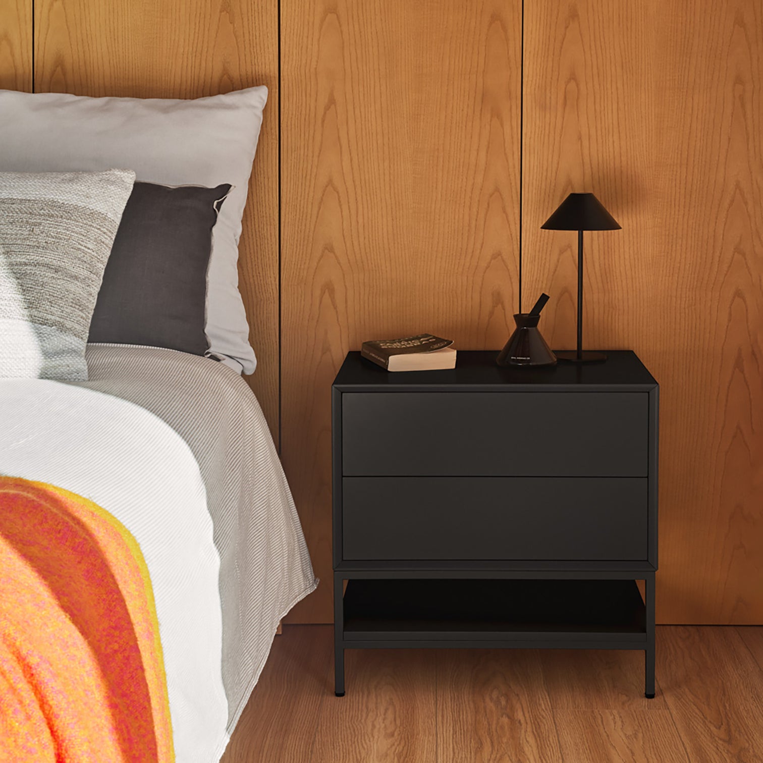 
Table d'appoint et de chevet design "Platt" - Noir