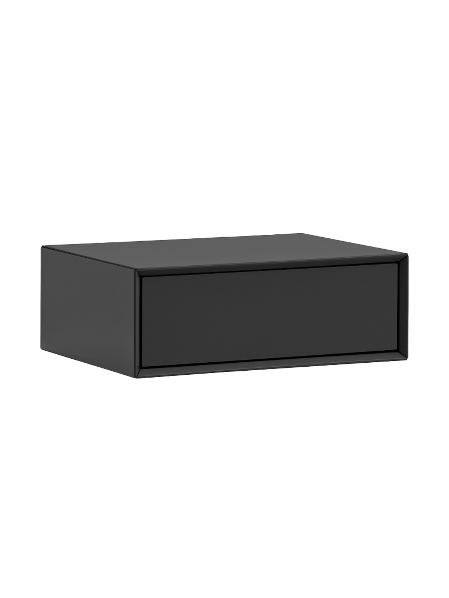 
Table de chevet design murale « Platt » - Noir