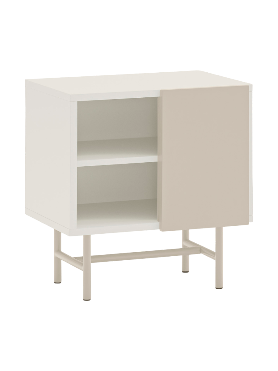 
Table d'appoint et de chevet design « Nube » - Crème / Sable