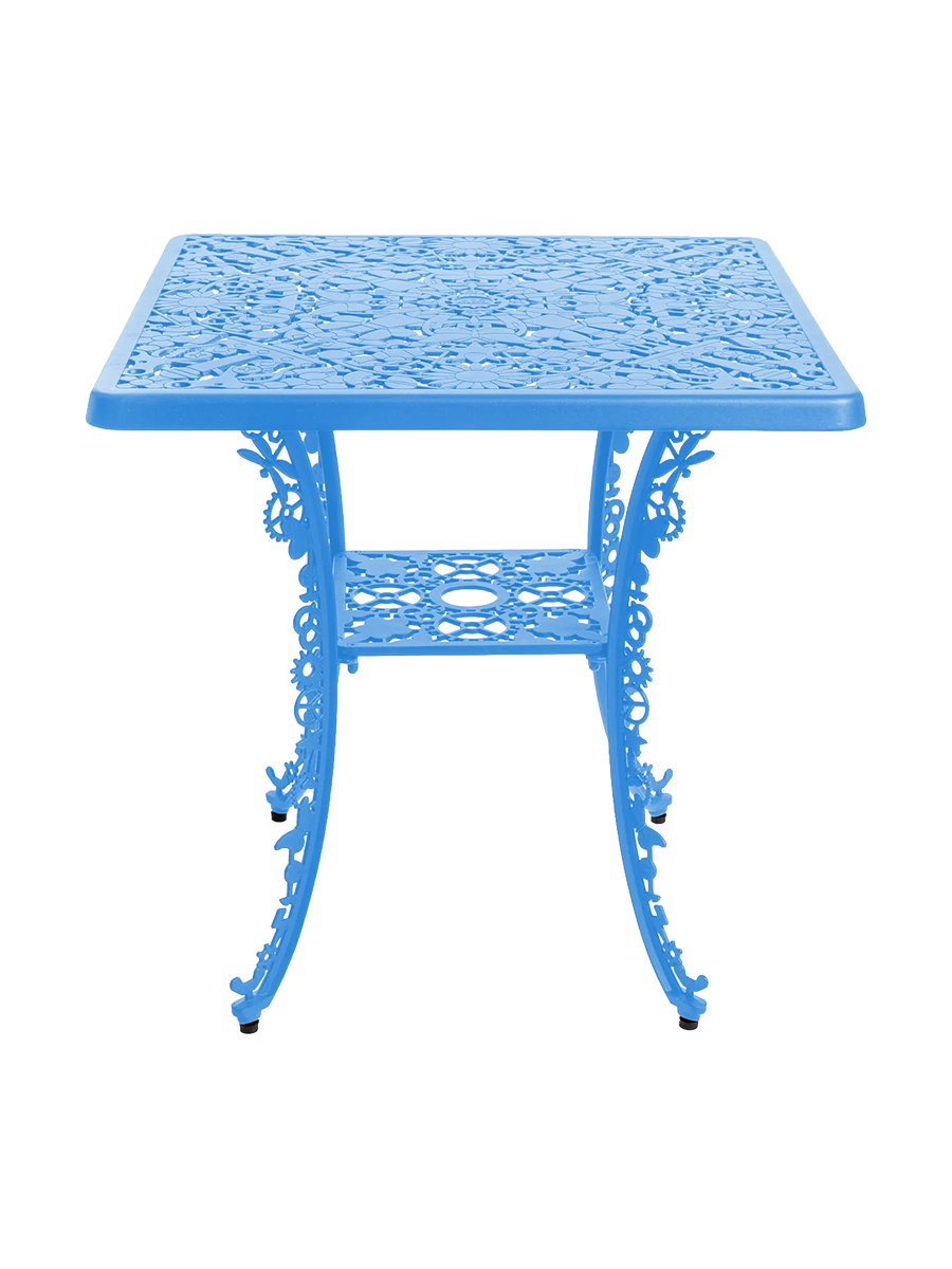 
Table de bistrot de jardin design « Industry » - Bleu